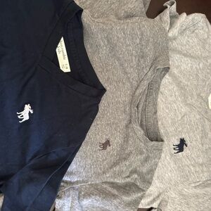 Abercrombie Kids Short Sleeve Tees in Navy and Gray